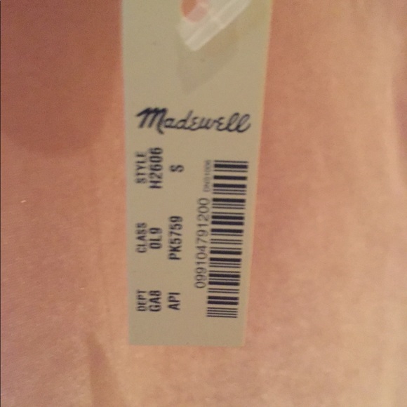 **SOLD**Madewell Mock Neck Velvet Beige Top - Picture 7 of 7